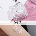 26 colors glitter eyeshadow powder rainbow gold silver pink flake long lasting waterproof face makeup seuqins gel AM082