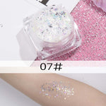 26 colors glitter eyeshadow powder rainbow gold silver pink flake long lasting waterproof face makeup seuqins gel AM082