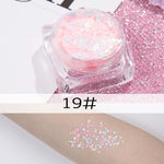 26 colors glitter eyeshadow powder rainbow gold silver pink flake long lasting waterproof face makeup seuqins gel AM082