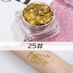 26 colors glitter eyeshadow powder rainbow gold silver pink flake long lasting waterproof face makeup seuqins gel AM082