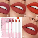 Valentine\'s Day 4PCS Red Lip Balm Kit Beauty Sexy Lips Makeup For Ladies Cigarette-shape Matt Lipstick Set