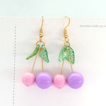 hot red Cherry earrings eardrop Sweet fruit fresh cherry eardrop female fashion youth beautiful girl students earrings for women