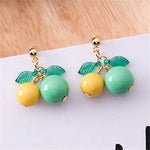 hot red Cherry earrings eardrop Sweet fruit fresh cherry eardrop female fashion youth beautiful girl students earrings for women