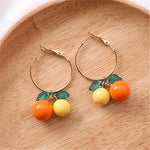 hot red Cherry earrings eardrop Sweet fruit fresh cherry eardrop female fashion youth beautiful girl students earrings for women