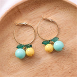 hot red Cherry earrings eardrop Sweet fruit fresh cherry eardrop female fashion youth beautiful girl students earrings for women