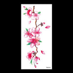 beauty 1piece make up Fake temporary tattoos stickers rose flowers arm shoulder tattoo waterproof women big flash tattoo on body