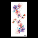 beauty 1piece make up Fake temporary tattoos stickers rose flowers arm shoulder tattoo waterproof women big flash tattoo on body