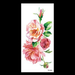 beauty 1piece make up Fake temporary tattoos stickers rose flowers arm shoulder tattoo waterproof women big flash tattoo on body