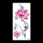 beauty 1piece make up Fake temporary tattoos stickers rose flowers arm shoulder tattoo waterproof women big flash tattoo on body