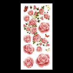 beauty 1piece make up Fake temporary tattoos stickers rose flowers arm shoulder tattoo waterproof women big flash tattoo on body