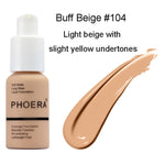 PHOERA 30ml Foundation Makeup Primer Whitening Concealer Moisturizer Long Wear Oil Control Liquid Foundation Base Makeup TSLM2