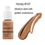 PHOERA 30ml Foundation Makeup Primer Whitening Concealer Moisturizer Long Wear Oil Control Liquid Foundation Base Makeup TSLM2