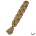 Spring sunshine 24inch Long Ombre Jumbo Braiding Hair Synthetic Crochet Braids Hair Extensions Yaki Braid for Women 100g