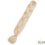 Spring sunshine 24inch Long Ombre Jumbo Braiding Hair Synthetic Crochet Braids Hair Extensions Yaki Braid for Women 100g