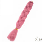 Spring sunshine 24inch Long Ombre Jumbo Braiding Hair Synthetic Crochet Braids Hair Extensions Yaki Braid for Women 100g