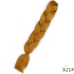 Spring sunshine 24inch Long Ombre Jumbo Braiding Hair Synthetic Crochet Braids Hair Extensions Yaki Braid for Women 100g