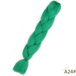 Spring sunshine 24inch Long Ombre Jumbo Braiding Hair Synthetic Crochet Braids Hair Extensions Yaki Braid for Women 100g