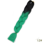 Spring sunshine 24inch Long Ombre Jumbo Braiding Hair Synthetic Crochet Braids Hair Extensions Yaki Braid for Women 100g
