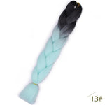 Spring sunshine 24inch Long Ombre Jumbo Braiding Hair Synthetic Crochet Braids Hair Extensions Yaki Braid for Women 100g