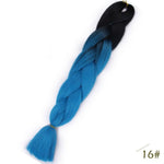 Spring sunshine 24inch Long Ombre Jumbo Braiding Hair Synthetic Crochet Braids Hair Extensions Yaki Braid for Women 100g