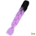 Spring sunshine 24inch Long Ombre Jumbo Braiding Hair Synthetic Crochet Braids Hair Extensions Yaki Braid for Women 100g