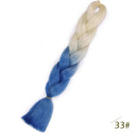 Spring sunshine 24inch Long Ombre Jumbo Braiding Hair Synthetic Crochet Braids Hair Extensions Yaki Braid for Women 100g