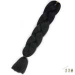 Spring sunshine 24inch Long Ombre Jumbo Braiding Hair Synthetic Crochet Braids Hair Extensions Yaki Braid for Women 100g