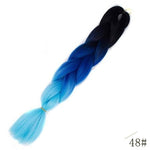 Spring sunshine 24inch Long Ombre Jumbo Braiding Hair Synthetic Crochet Braids Hair Extensions Yaki Braid for Women 100g