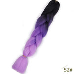 Spring sunshine 24inch Long Ombre Jumbo Braiding Hair Synthetic Crochet Braids Hair Extensions Yaki Braid for Women 100g