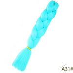 Spring sunshine 24inch Long Ombre Jumbo Braiding Hair Synthetic Crochet Braids Hair Extensions Yaki Braid for Women 100g