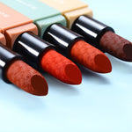 Hot Sales Brand Makeup Lipstick Velvet Matte Nude Lipstick Waterproof Long Lasting Sexy Red Mousse Lip Tint Batom Korea Cosmetic