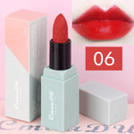 Hot Sales Brand Makeup Lipstick Velvet Matte Nude Lipstick Waterproof Long Lasting Sexy Red Mousse Lip Tint Batom Korea Cosmetic