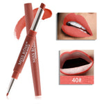 20 color matte lipstick lip liner 2 in 1 brand makeup lipstick matte durable waterproof nude red lipstick lips make up