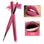 20 color matte lipstick lip liner 2 in 1 brand makeup lipstick matte durable waterproof nude red lipstick lips make up